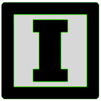 Stylised letter I