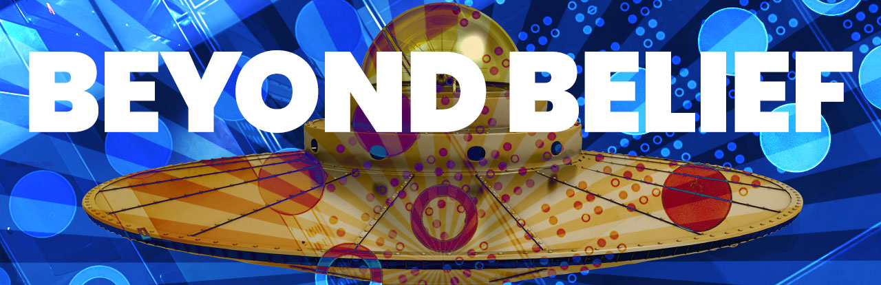 Beyond Belief Covid eZine flying saucer image
